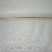 Ткань льняная ( белая с золотистым напылением) фотография