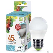 Лампа светодиодная LED-ШАР-standard 5Вт ШАР 4000К бел. E27 450лм 160-260В