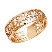 Ажурное обручальное кольцо из золота