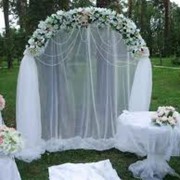 Прокат (аренда) свадебной арки хромированной фото