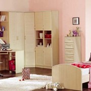 Корпусная мебель - модульная, спальный гарнитур, молодежные комнаты, кровать с мягкой спинкой фотография