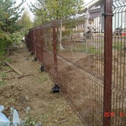 Забор на винтовых сваях. фото