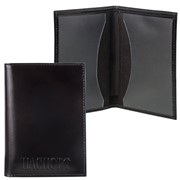 Обложка для паспорта BEFLER “Classic“, натуральная кожа, тиснение “Passport“, черная, O.24.-1 фото