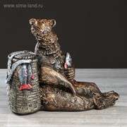 Статуэтка "Медведь с корзиной" 23 см