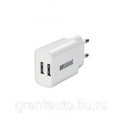 Сетевое зарядное устройство WIIIX на 2 USB белый фотография