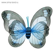 Карнавальные крылья «Бабочка», для детей, цвет голубой