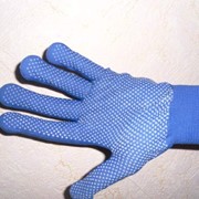 Перчатки полиакрилнитрильные с точечным ПВХ-покрытием фото