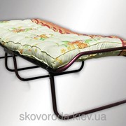 Раскладная кровать (раскладушка) на ламелях с ватным матрасом без колес