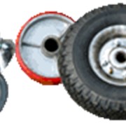 Колеса, колесные опоры, колеса для тележек и тачек фото