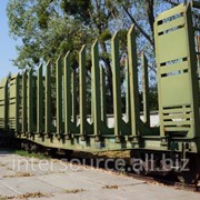 Вагон-платформа для перевозки леса производства “Алтайвагон“ фотография