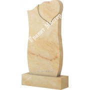 Памятник из саяногорского мрамора 1200*500*70 “Сердце“ фото