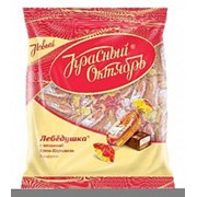 Конфеты Лебедушка со вкусом Крем-карамель, Красный Октябрь, 250 гр. фото