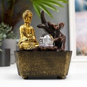 Фонтан настольный от сети “Будда медитирует“ 21,5х16х13 см фотография