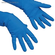 Перчатки Vileda для профессиональной уборки, многоцелевые, размер М, цвет голубой фотография