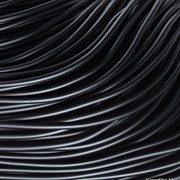 Шнур Резиновый Цельный, 1 мм, Цвет: Черный (10 метров) фото