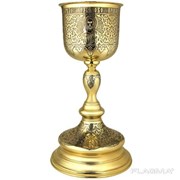 Потир серебряный в позолоте 1 литр с травлением и родированием 2.7.1052п фото