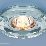 Точечный светильник со стеклом 8809 MR16 SL серебро