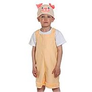 Поросенок бежевый ткань-плюш (92-122) фото