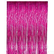 Дождик “Глянец“ 100*9*0,2см, ПВХ, цвет розовый фотография