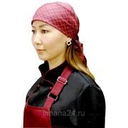 Косынка “Стандарт“ бордовая клетка фото
