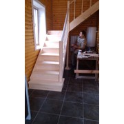 Лестницы деревянные из сосны фото