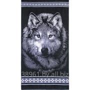 Махровые полотенца “Волк“ 70х140 фото