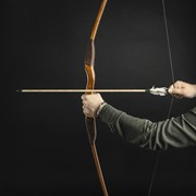 Сувенирное деревянное оружие “Лук традиционный“, взрослый, коричневый, массив ясеня, 170 см фото
