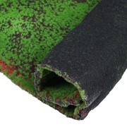 Мох искусственный, декоративный, полотно 1 × 1 м, рельефный, зелёный с щепой фото