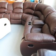 Кожаный диван угловой K-126