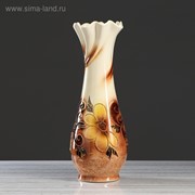 Ваза напольная “Вьюн“, цветы глазурь, 60 см, микс, керамика фото