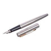 Ручка перьевая Parker Jotter Core F691 Stainless Steel GT M, корпус из нержавеющей стали (2030948)