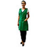 Фартук-сарафан “Вега“ зеленый, габардин фото