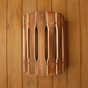 Абажур деревянный, полукруглый “Добрыня“ №2 фото
