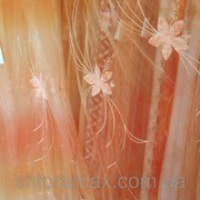 Тюль, гардина, органза - персиковая радуга 449(2)