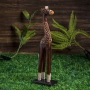 Сувенир “Жираф Пухлик“ тёмный, 40 см фото