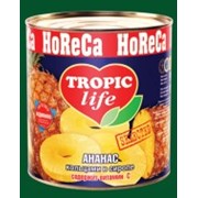 Ананасы консервированные, Ананас кольцами в серопе, TROPIC Life, Киев