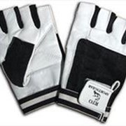 Перчатки для фитнеса RTO Leather Workout Gloves, белые, M