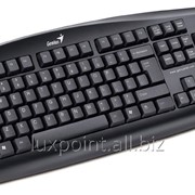 Клавиатура KB-110 PS/2 Eng/Rus/Kaz CB Black Genius