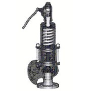Клапан предохранительный сбросной тип Si 6301М с мембраной и мягким уплотнением, пружинный, со вспомогательным колоколом, угловой, фланцевый, фото