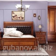 Кровать двуспальная деревянная фото