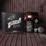 Набор шампунь, масло и воск для усов и бороды Men's box, 14 х 15 см фото