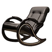 Кресло-качалка, модель 7 экокожа черная фотография