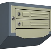 Антивандальный почтовый ящик Кварц-С-2, серый фото