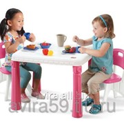 Детский столик со стульчиками для девочек фото