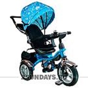 Велосипед детский трехколёсный Farfello TSTX6688-4 голубой со звёздами фотография