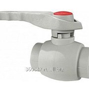 Кран полипропиленовый шаровый Ø20 (серый), FV PLAST фото