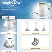 MAGIC POT предназначен для радиоволнового лифтинга (RF-лифтинг) кожи лица