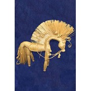 Сувенир декоративный конь из соломки