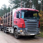 Услуги лесовоза Scania R420 c манипулятором фото