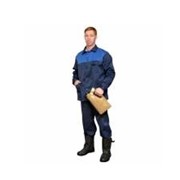 Костюм “Стандарт“ ткань смесовая (куртка+ брюки) синий+василек фото